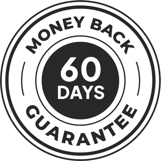 60 days money back guarantee badge